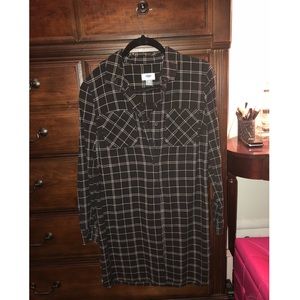 Plaid Shirt Dress